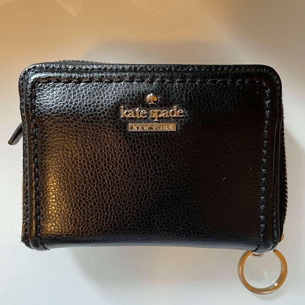 Perfect condition Kate space zip wallet with chain.